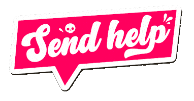 Send Help Sticker by Homepage.rs