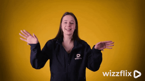 Wizzflix_ giphyupload dance laughing yellow GIF