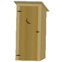 toilet camping Sticker by Hipcamp