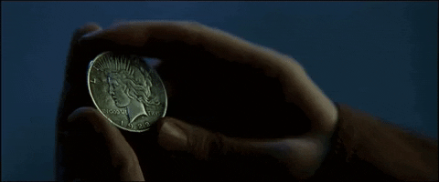 orenbell giphyupload coin heads dark knight GIF