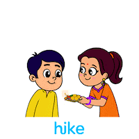 Raksha Bandhan Celebration Sticker by Hike Sticker Chat
