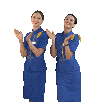 flyuia clap clapping crew aviation Sticker