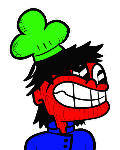 Gigglycook cook rgb tricolor multicolor Sticker
