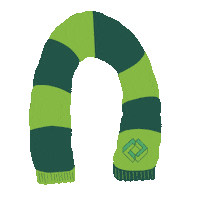 Scarf Sticker by Lesley University