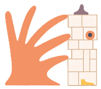 Hand Touch Sticker by tylko