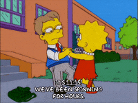 lisa simpson spinning GIF