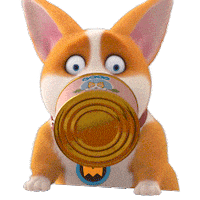 mocoaifay animation dog cartoon corgi Sticker