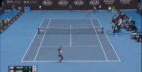 Gauff ace out wide
