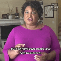 news 2020 voter registration stacey abrams fair fight GIF