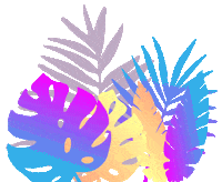 Leaves Neonleaves Sticker by Passionationco