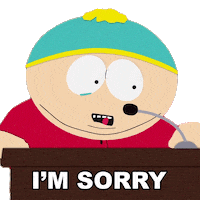 Sorry Eric Cartman Sticker by South Park