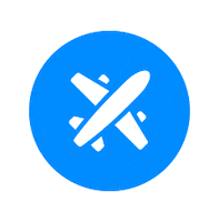 somosnewblue travel fly plane airplane Sticker