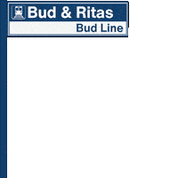 Blue Line Train Sticker by Bud & Rita's