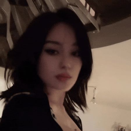 Staring Cute Girl GIF