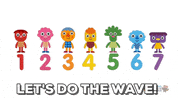 wave cheering GIF by Super Simple