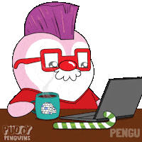 Working Locked In Sticker by Pudgy Penguins