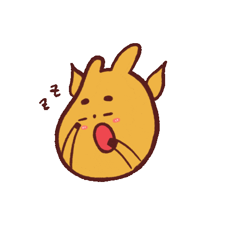 Tired Sleep Sticker