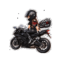 Motorcycle Rider Sticker