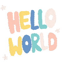 Greeting Hello World Sticker