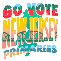 Voting New Jersey Sticker by #GoVote