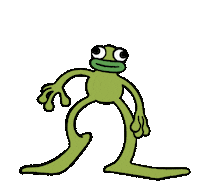 Frog Sticker by Camille Potte