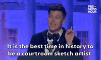 Courtroom sketch artist
