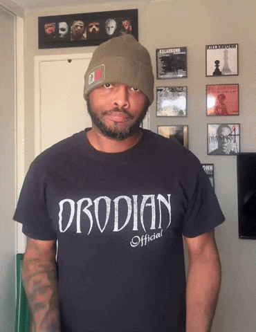 Shrugs GIF by DRODIAN™ BRAND