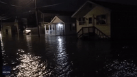 Coastal Flooding Submerges Roads in Hampton, New Hampshire