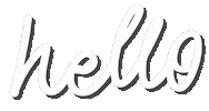 Hello Sticker by The Foodies' Kitchen
