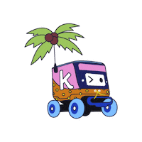 Party Summer Sticker by Kiwibot