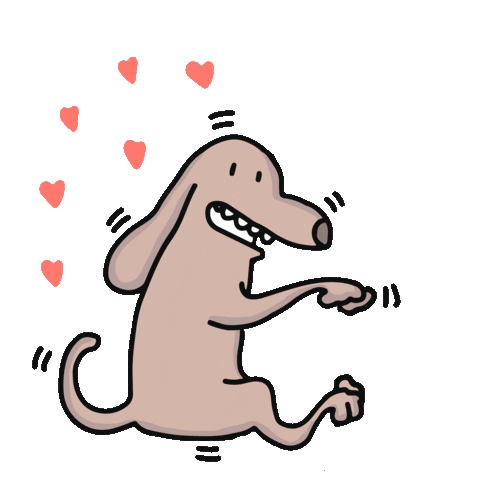 Dog Love Sticker by P8ladas