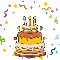 Celebrate Happy Birthday Sticker by Flowpio