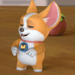 mocoaifay dance dog song corgi GIF