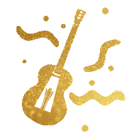 Acm Awards Guitar Sticker by Academy of Country Music Awards