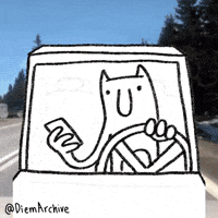 Car Crash Text GIF