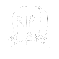 Rip Gravestone Sticker