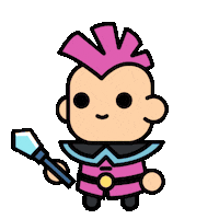 Punkoio happy celebration pink pop Sticker