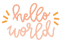 Hello World Sticker