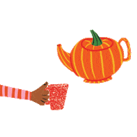 Pumpkin Spice Coffee Sticker by Seattle Chocolate