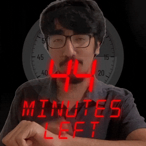 44 minutes left
