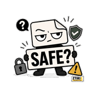Safety Warning Sticker by ZTIKIX