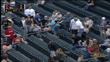 Happy Baseball GIF by Salt Lake Bees