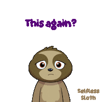 Sloth Eye Roll Sticker by VeeFriends