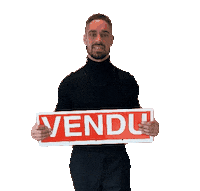 Vente Vendu Sticker by CarlCousineau