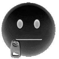 Sorry Black And White Sticker