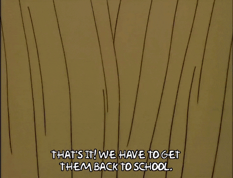 Season 6 School GIF by The Simpsons