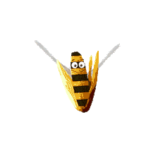Summer Bee Sticker by Silvana Gee