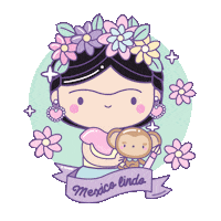 Frida Kahlo Love Sticker by chocolatedfresa
