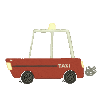 koanneko illustration car toyota taxi Sticker