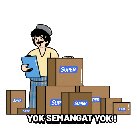 Yok Semangat Yok Sticker by Aplikasi Super